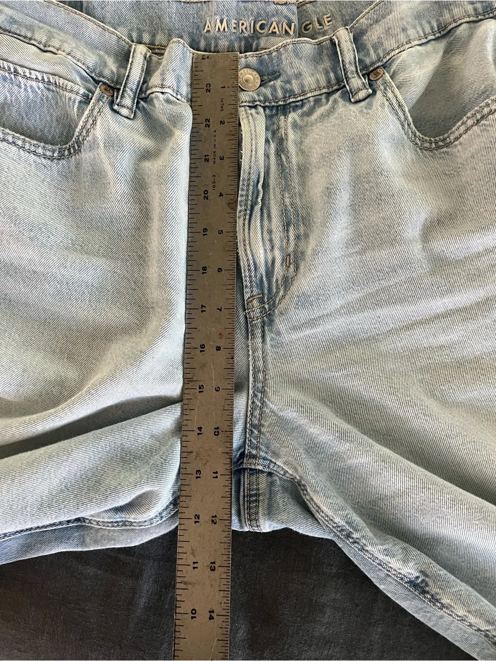 American Eagle Outfitters Light Blue Ultra Wide-Leg Jeans 8 Short